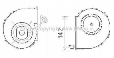 AVA QUALITY COOLING ms8642 -  Электродвигатель, вентиляция салона